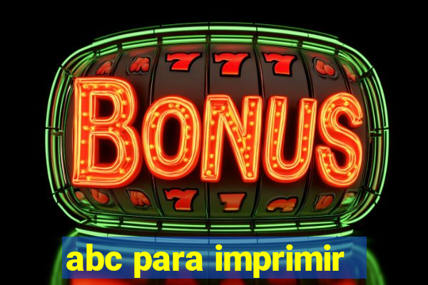 abc para imprimir